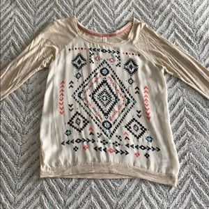 Aztec Tribal Beaded Shirt